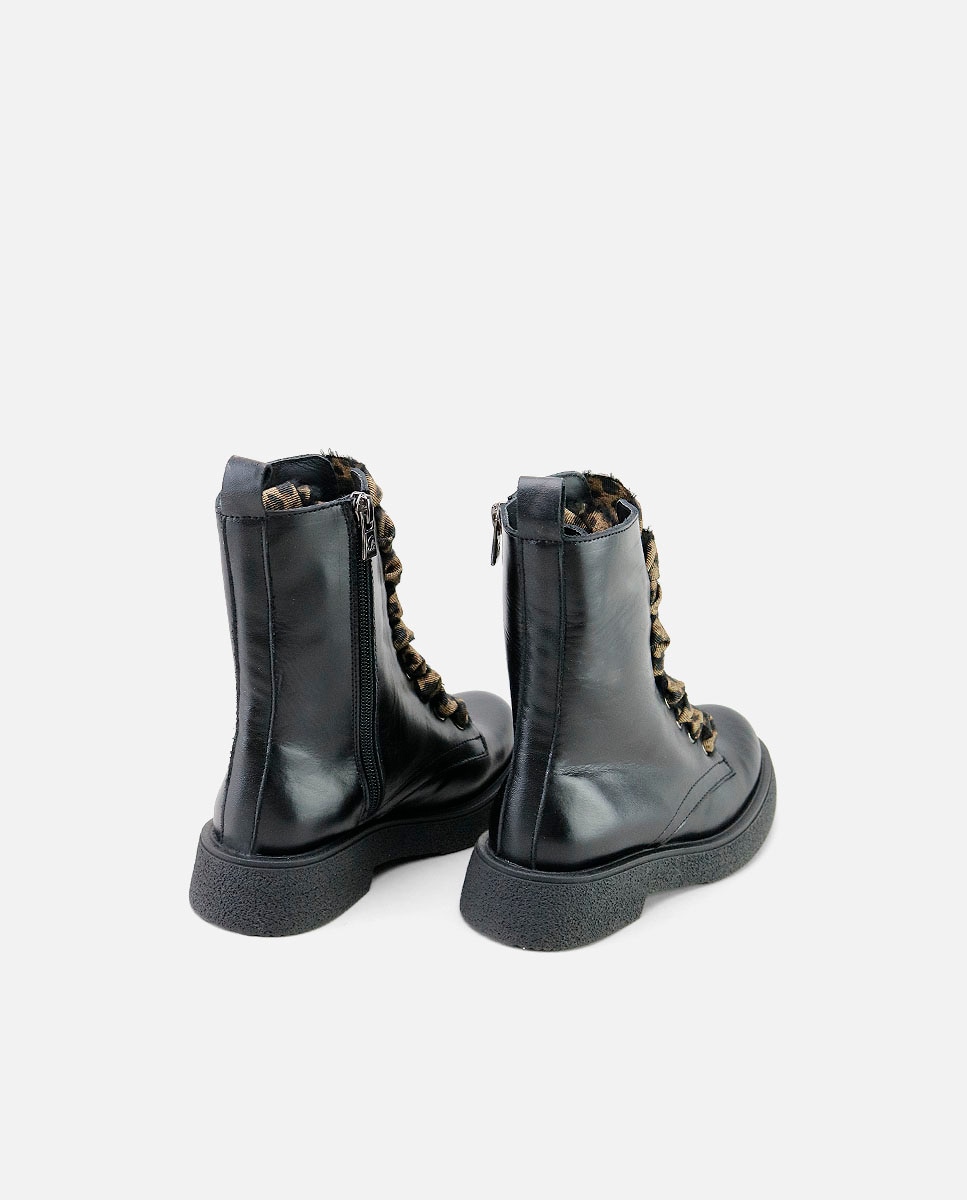 Botas militares piel - Eli 1957 - Negro Negro-3