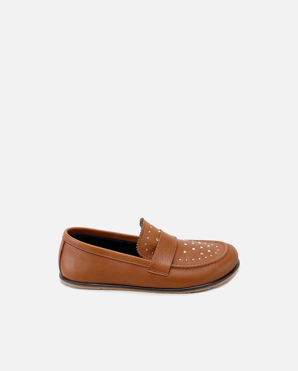Mocasines barefoot piel tachas - Eli 1957 - Marrón Marrón-1