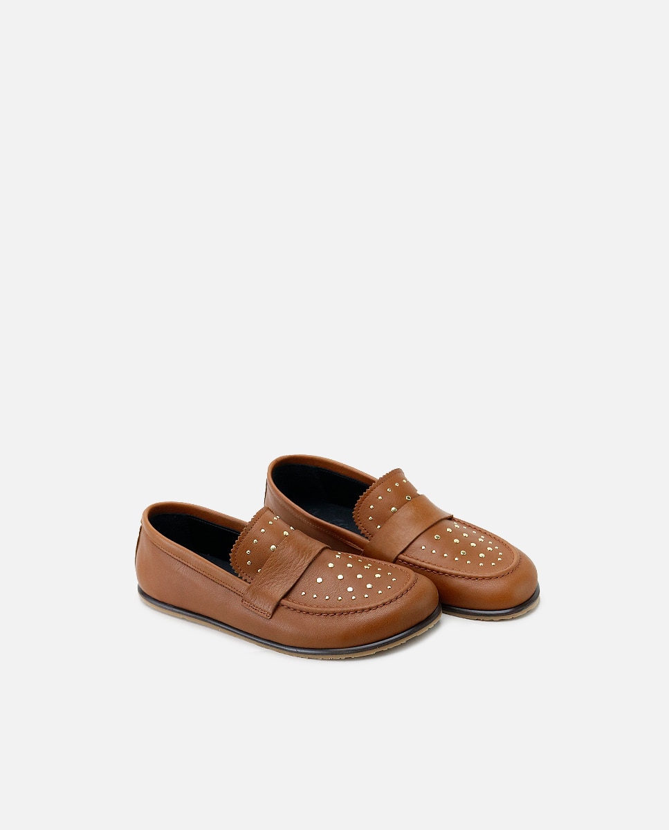 Mocasines barefoot piel tachas - Eli 1957 - Marrón Marrón-2