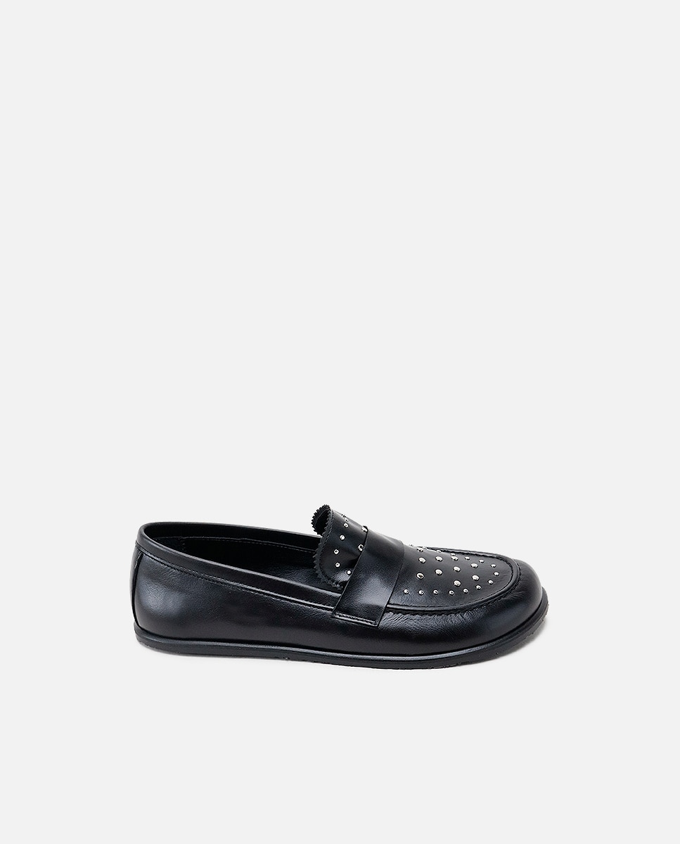 Mocasines barefoot piel tachas - Eli 1957 - Negro Negro-1