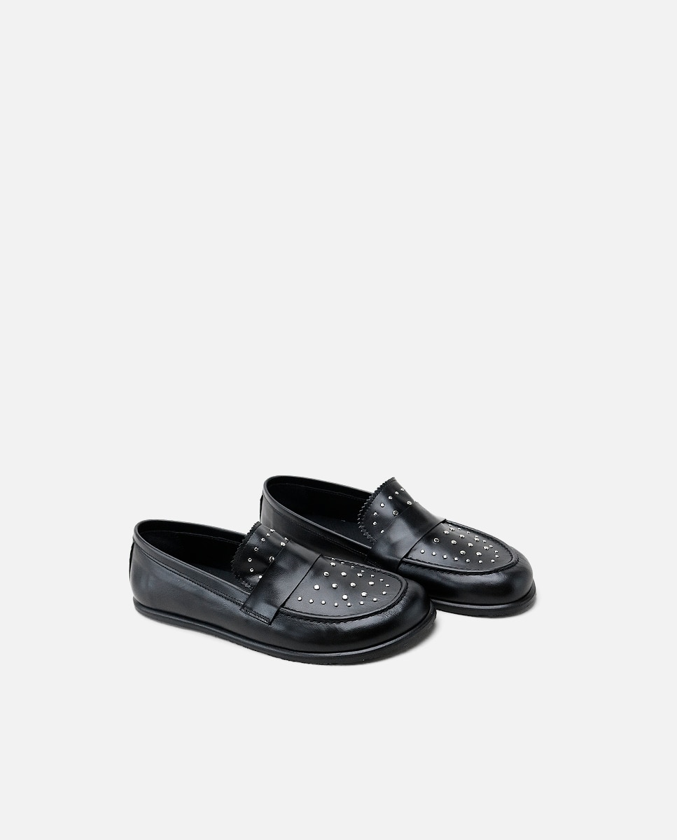 Mocasines barefoot piel tachas - Eli 1957 - Negro Negro-2