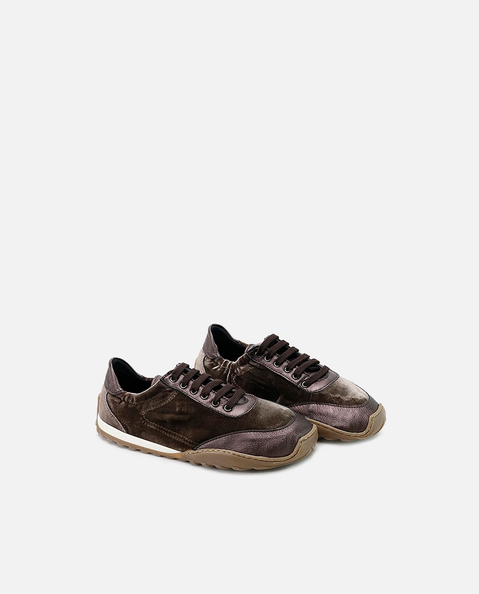 Zapatillas barefoot cordones - Eli 1957 - Marrón Marrón-2