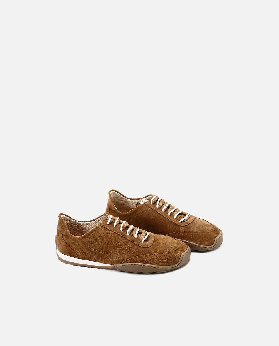 Zapatillas de piel barefoot piel - Eli 1957 - Marrón Marrón-2