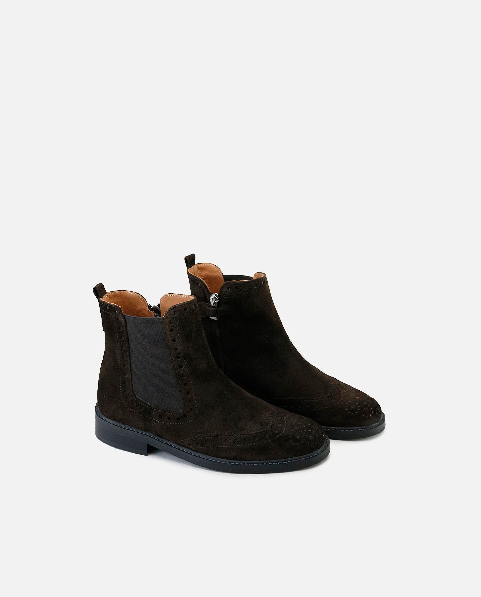 Botines chelsea piel - Eli 1957 - Marrón Marrón-2