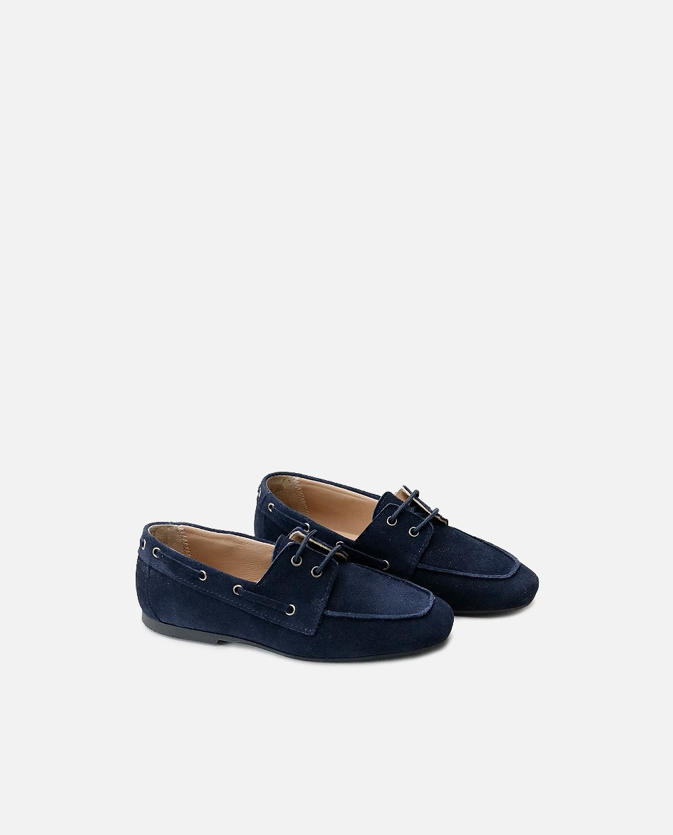 Zapatos náuticos piel - Eli 1957 - Azul Azul-2