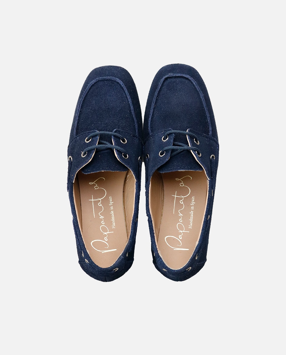 Zapatos náuticos piel - Eli 1957 - Azul Azul-4