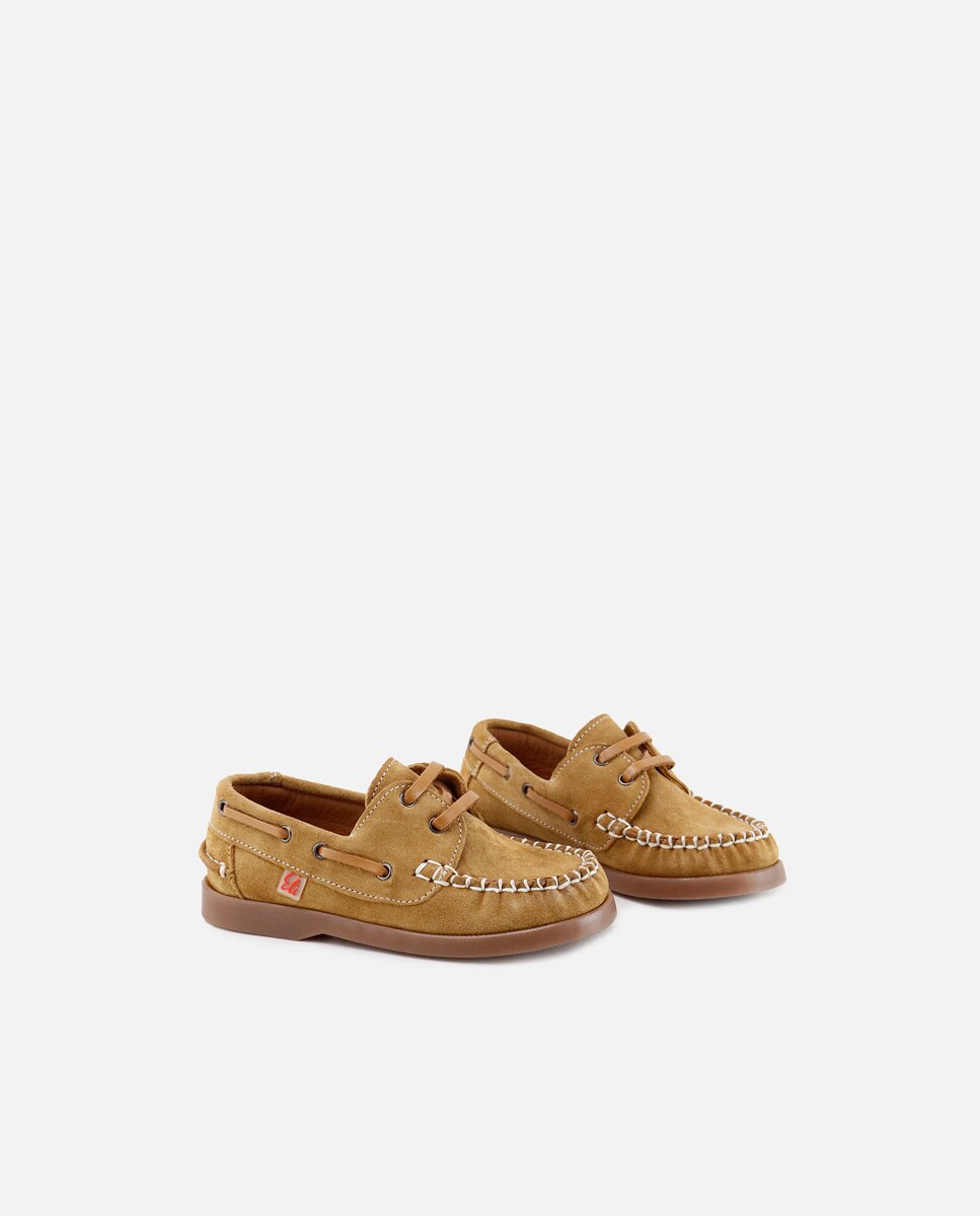Eli 1957 - Nauticos unisex en piel con cordones.