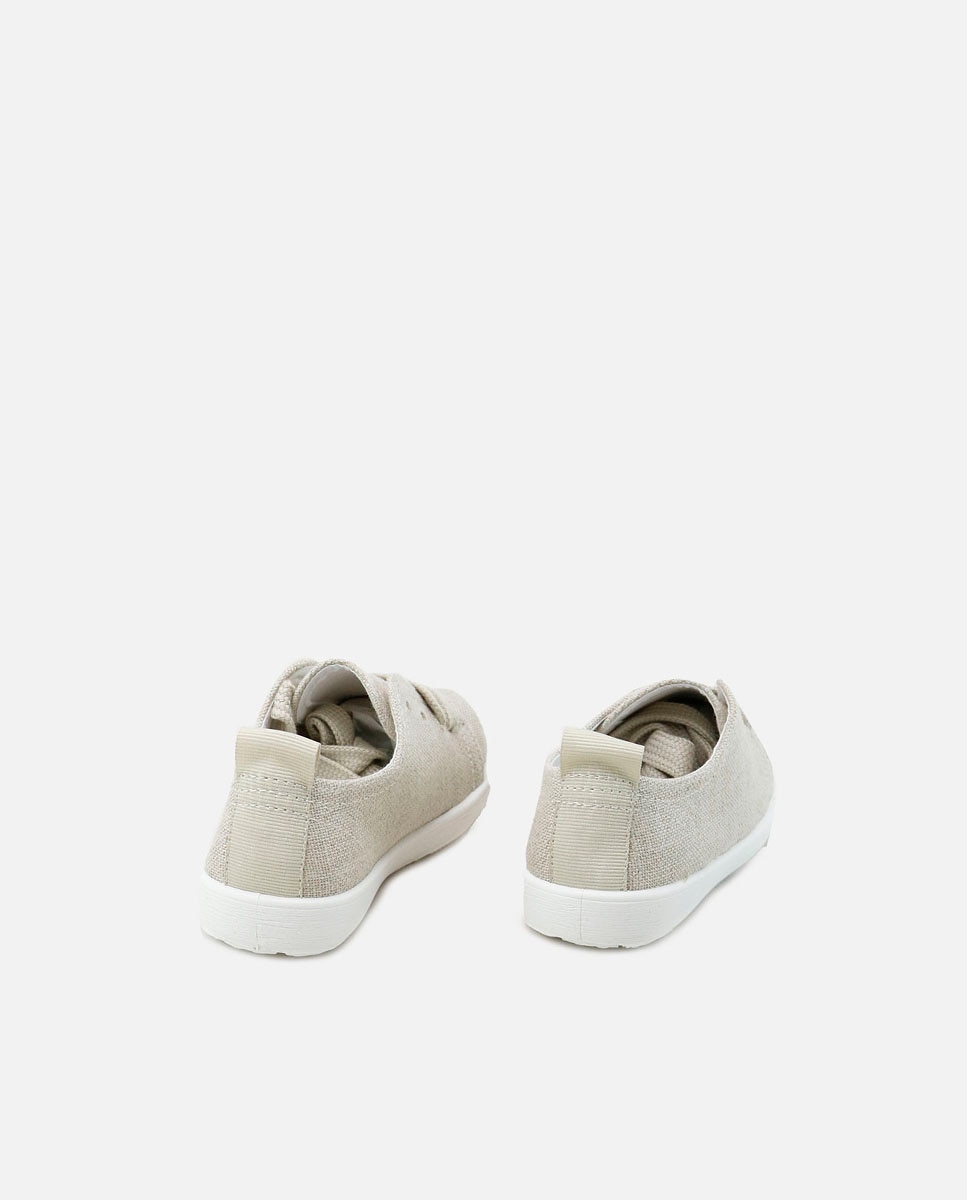 Bluchers de niño en lino con cordones - Eli 1957 - Natural Natural-3