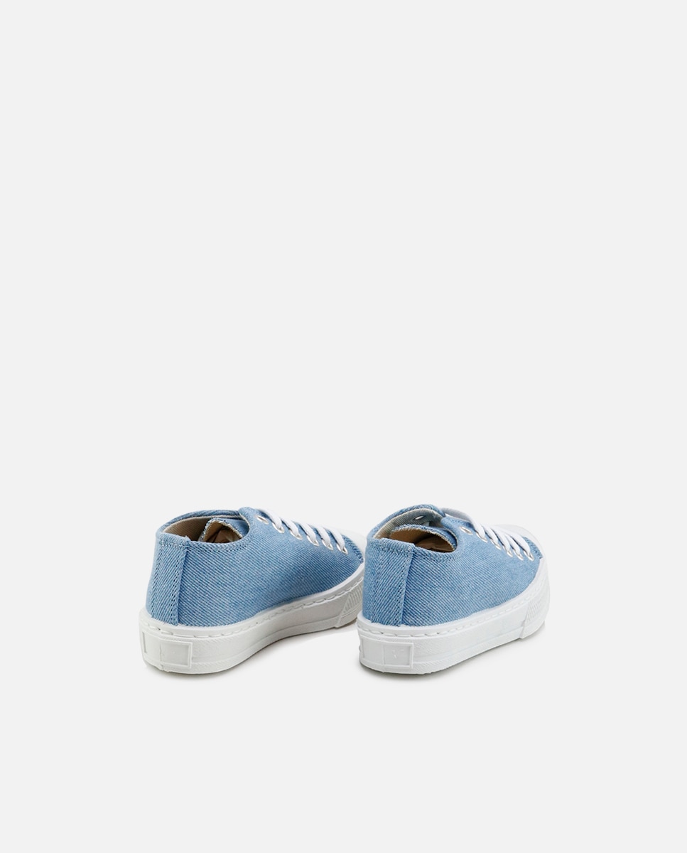 Zapatillas unisex en piel lavable - Eli 1957 - Azul Azul-3