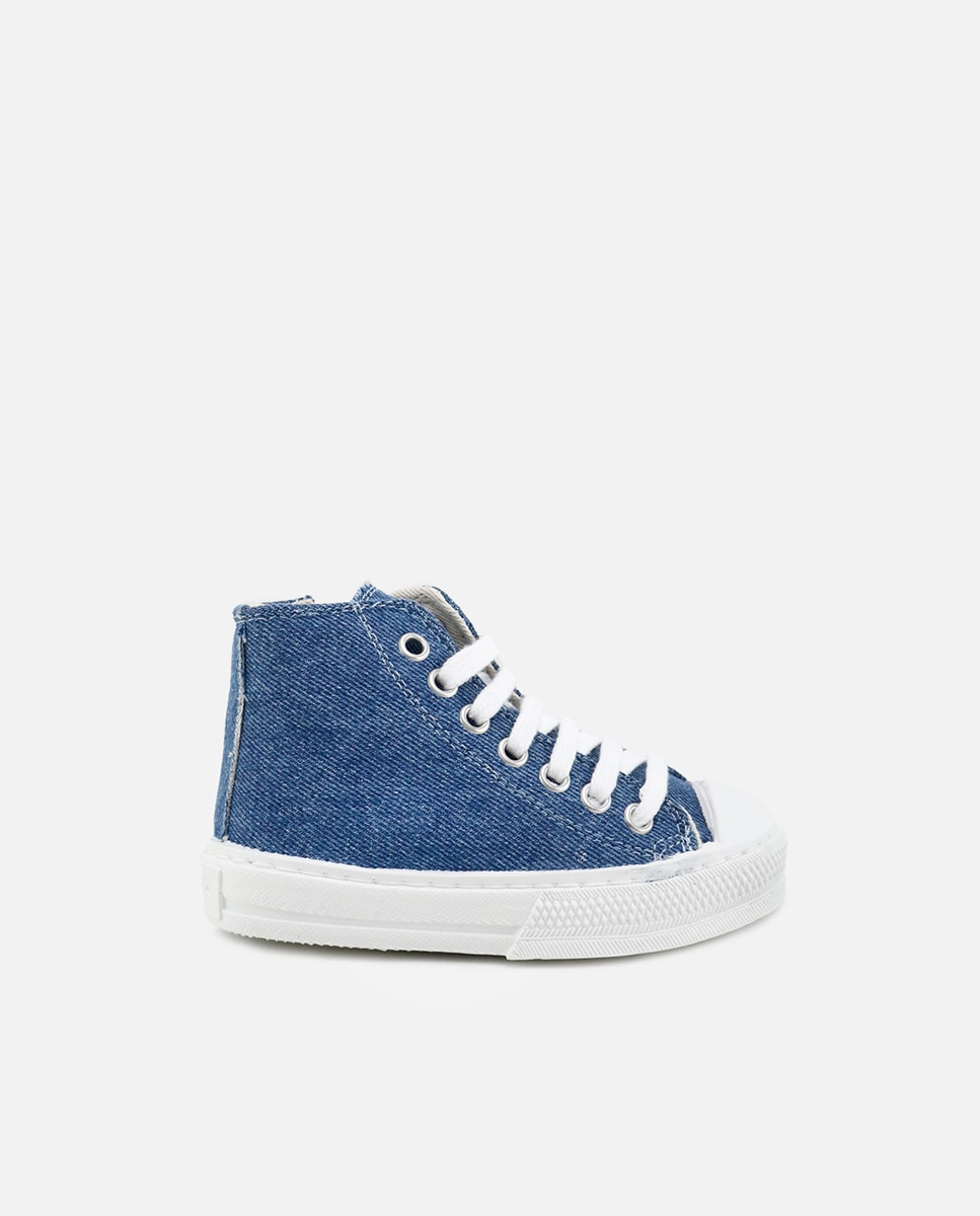 Zapatillas de lona unisex en tejano - Eli 1957 - Azul Azul-1