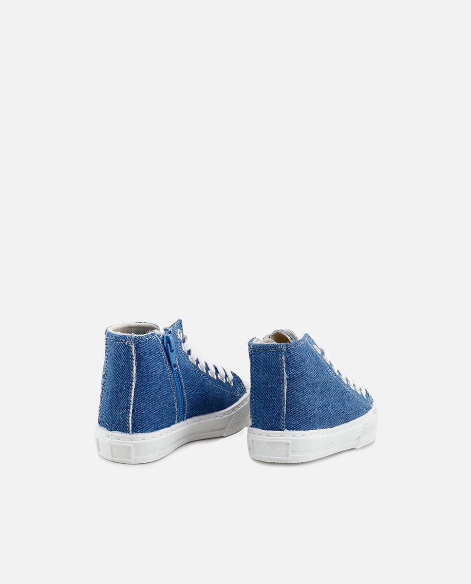 Zapatillas de lona unisex en tejano - Eli 1957 - Azul Azul-3