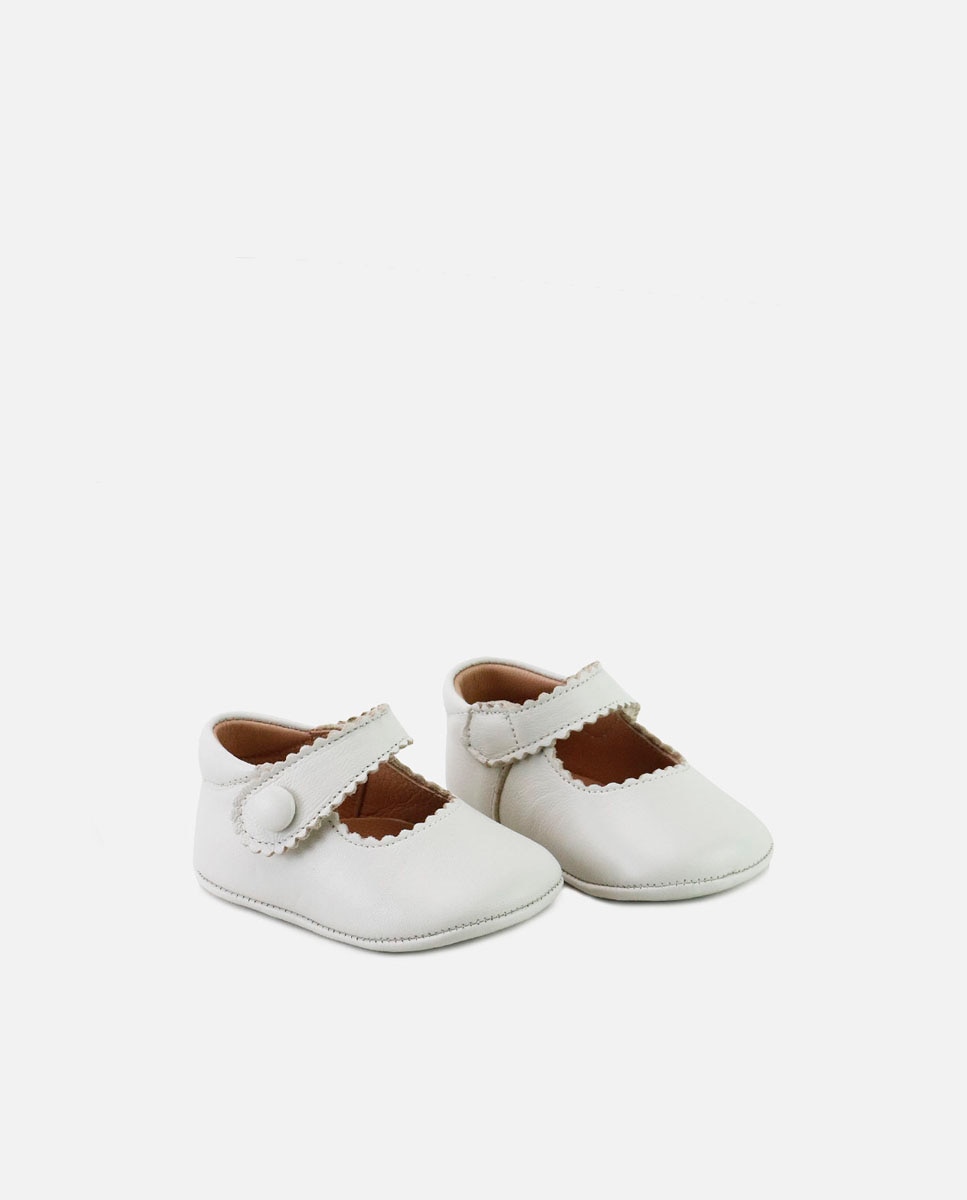 Patucos de bebé en piel suave - Eli 1957 - Beige Beige-2