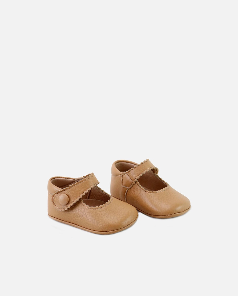 Imagen 2 de Patucos de bebé en piel suave - Eli 1957 - Camel Camel