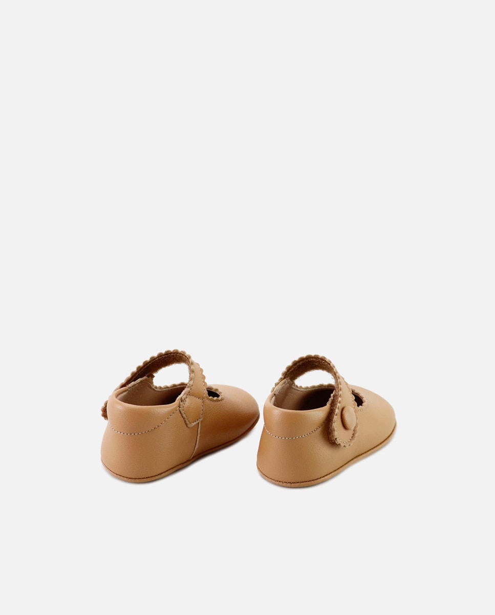 Imagen 3 de Patucos de bebé en piel suave - Eli 1957 - Camel Camel