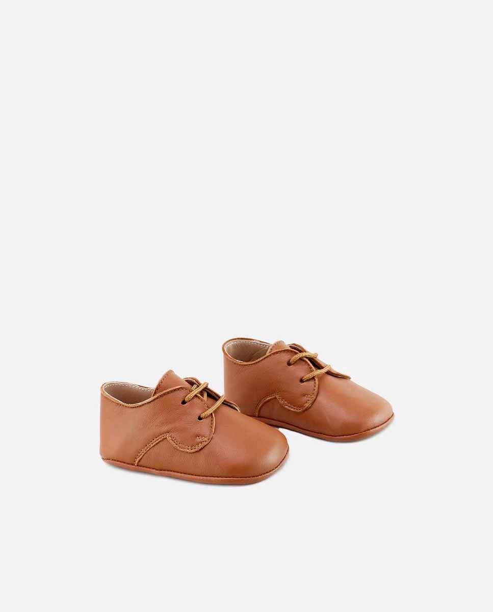 Pepitos de bebés en piel estilo blucher - Eli 1957 - Marrón Marrón-2