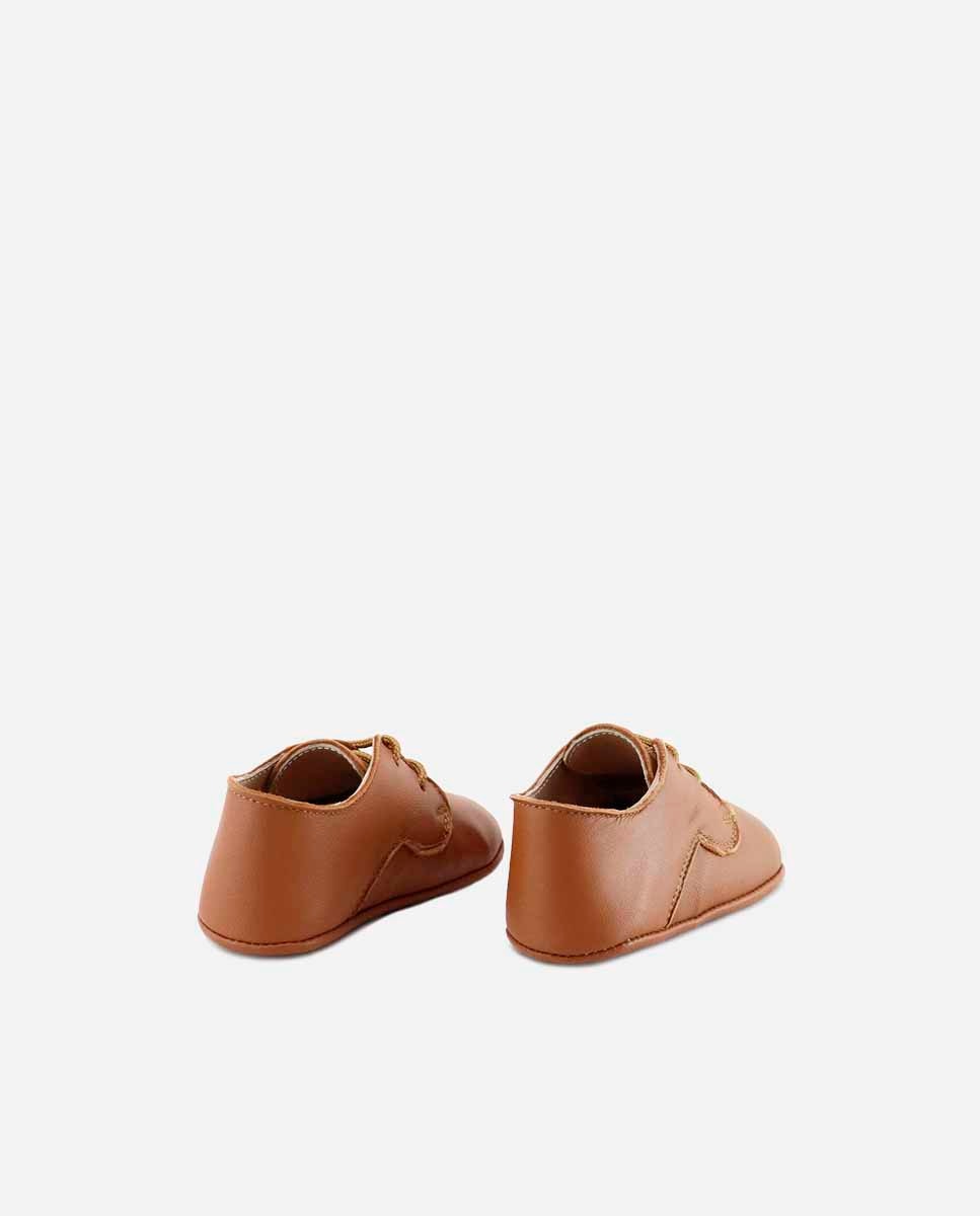 Pepitos de bebés en piel estilo blucher - Eli 1957 - Marrón Marrón-3