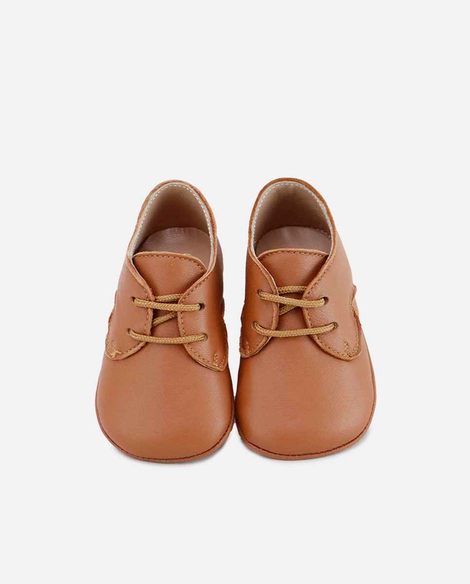 Pepitos de bebés en piel estilo blucher - Eli 1957 - Marrón Marrón-4