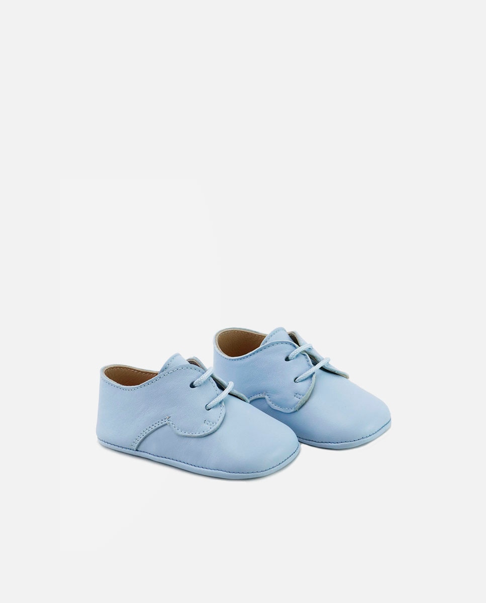 Pepitos de bebés en piel estilo blucher - Eli 1957 - Azul Azul-2