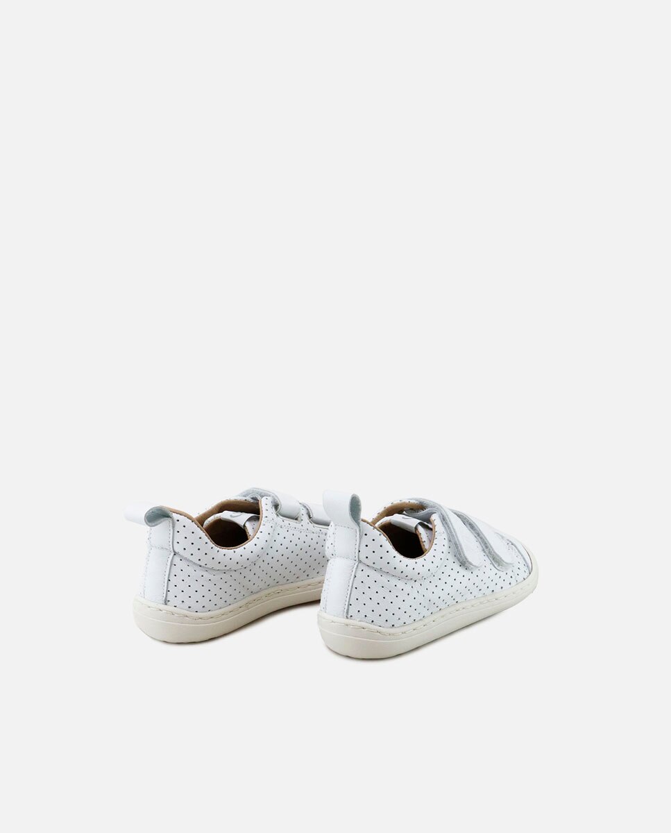 Zapatillas barefoot unisex en piel - Eli 1957 - Blanco Blanco-3
