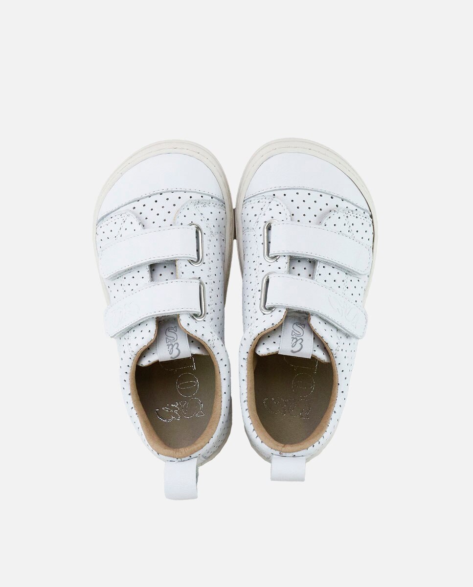 Zapatillas barefoot unisex en piel - Eli 1957 - Blanco Blanco-4