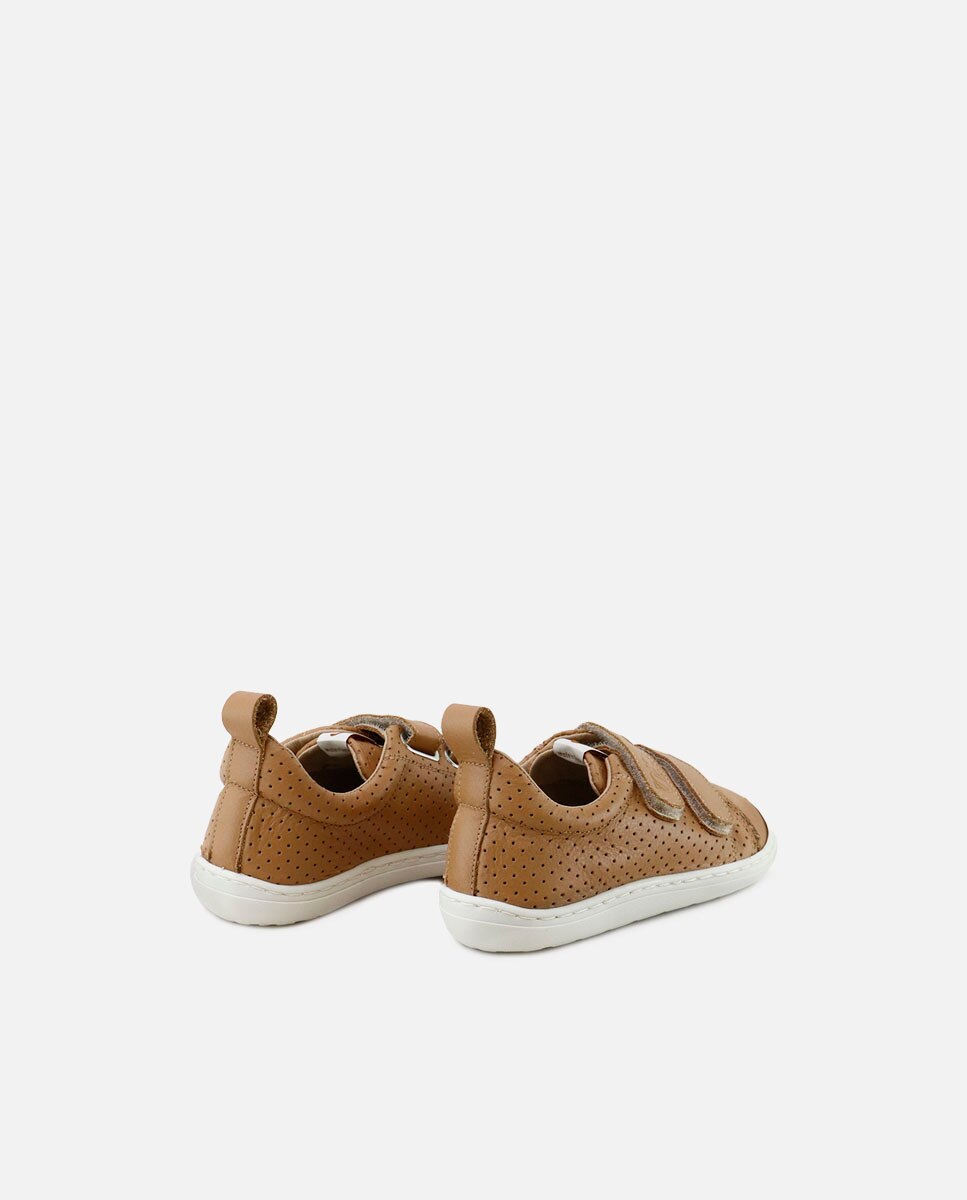 Zapatillas barefoot unisex en piel - Eli 1957 - Camel Camel-3