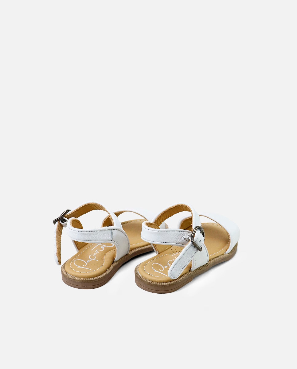 Eli 1957 - Sandalias de niña en piel con hebilla.