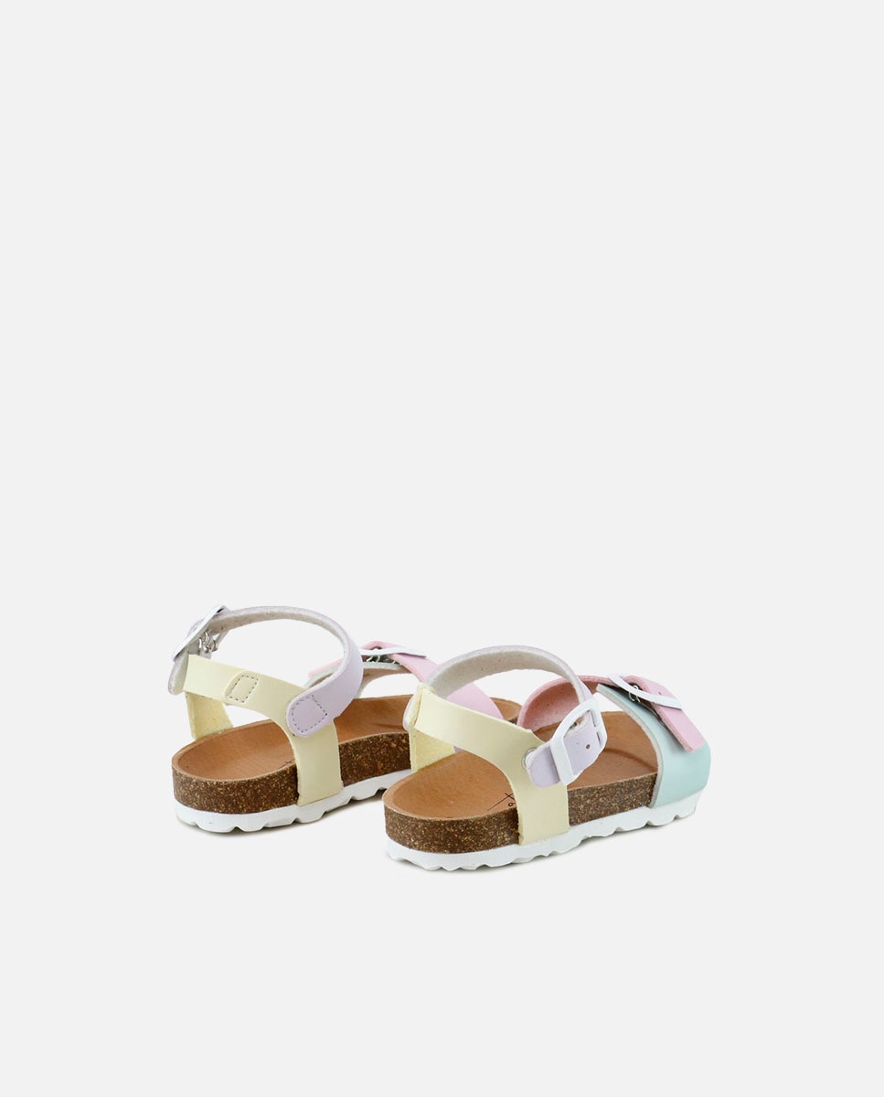 Eli 1957 - Sandalias de niña en piel con planta bio.