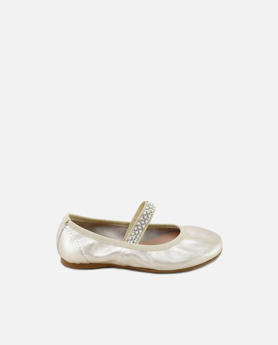 Eli 1957 - Bailarinas de niña en piel con elástico estilo ballet.