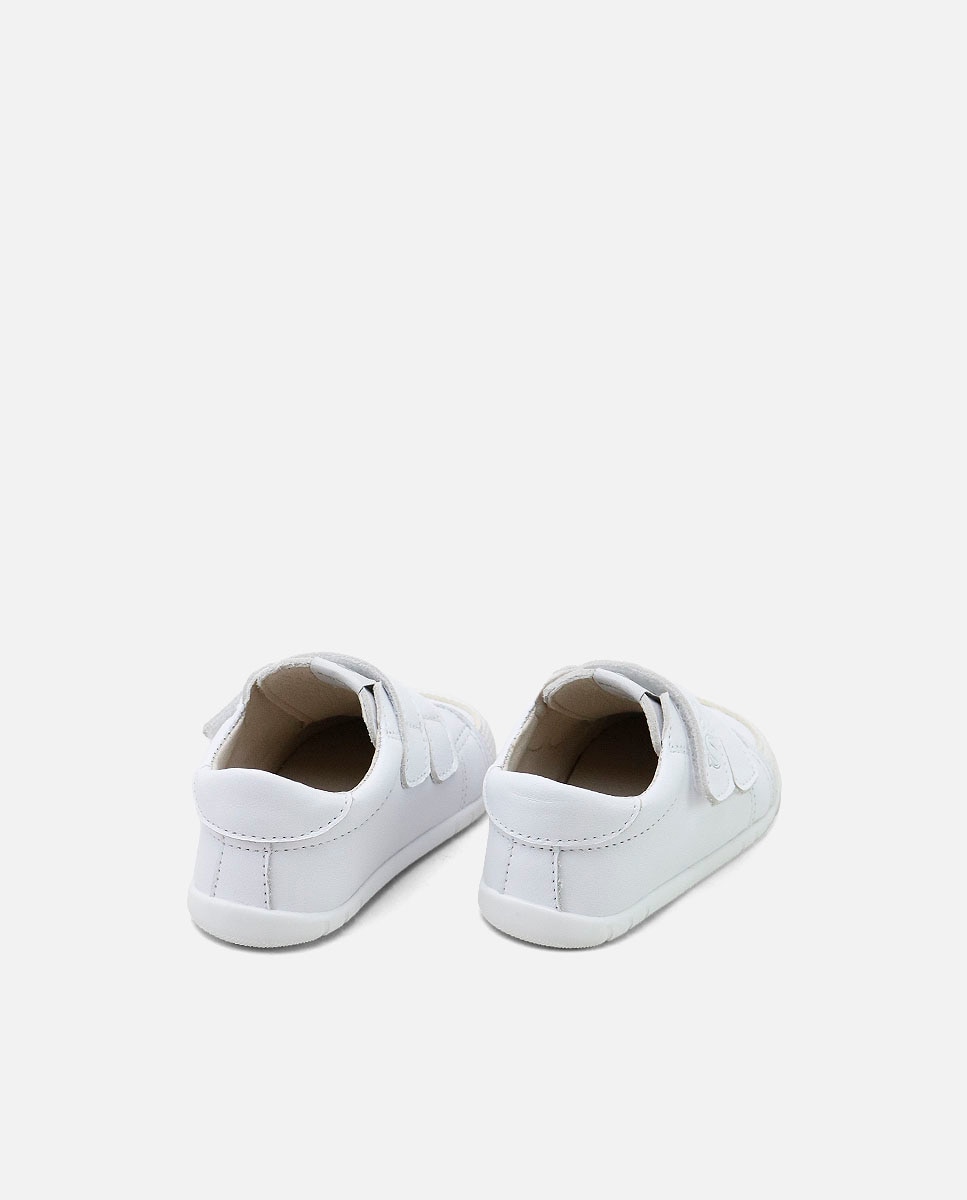 Eli 1957 - Zapatillas barefoot de bebé en piel con doble cierre adherente.