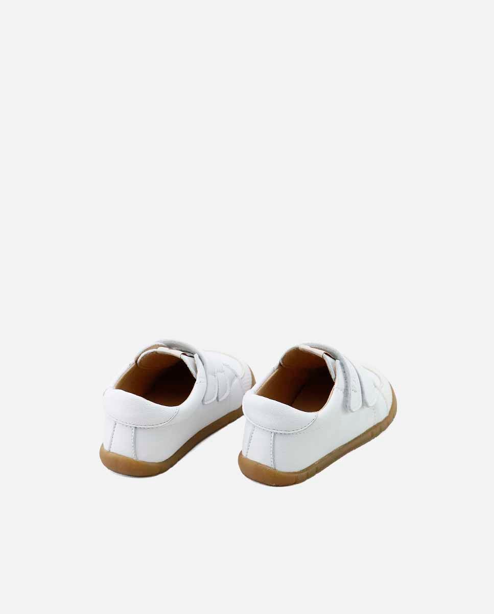 Eli 1957 - Zapatillas barefoot de bebé en piel con doble cierre adherente.