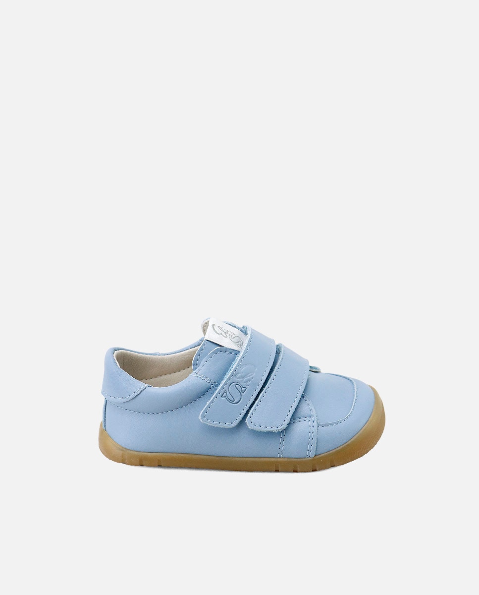 Imagen 1 de Zapatillas barefoot piel con cierre adherente - Eli 1957 - Azul Azul