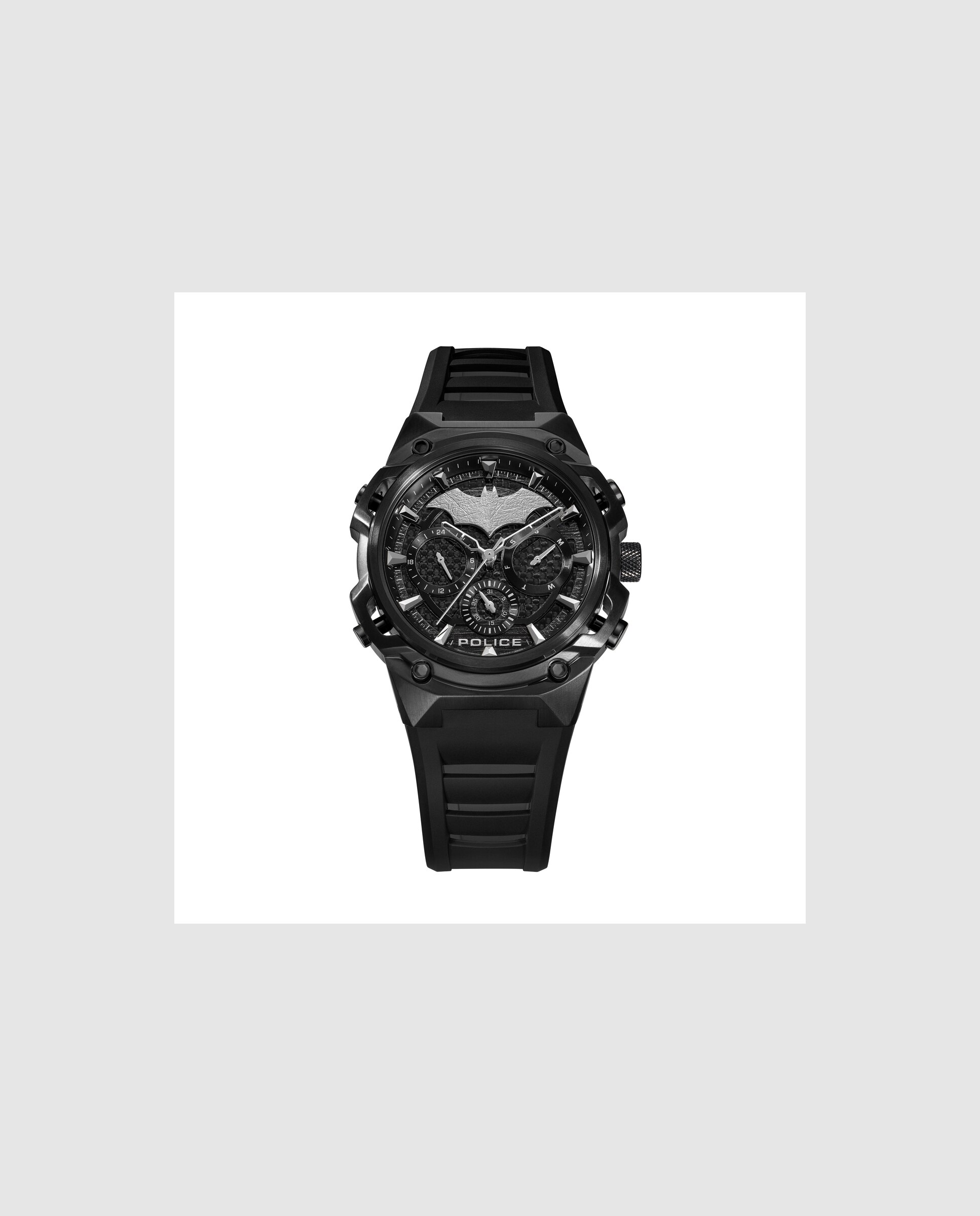 Imagen 0 de Reloj analógico de hombre crusader pewgq0089901 set de silicona y correa negra Negro