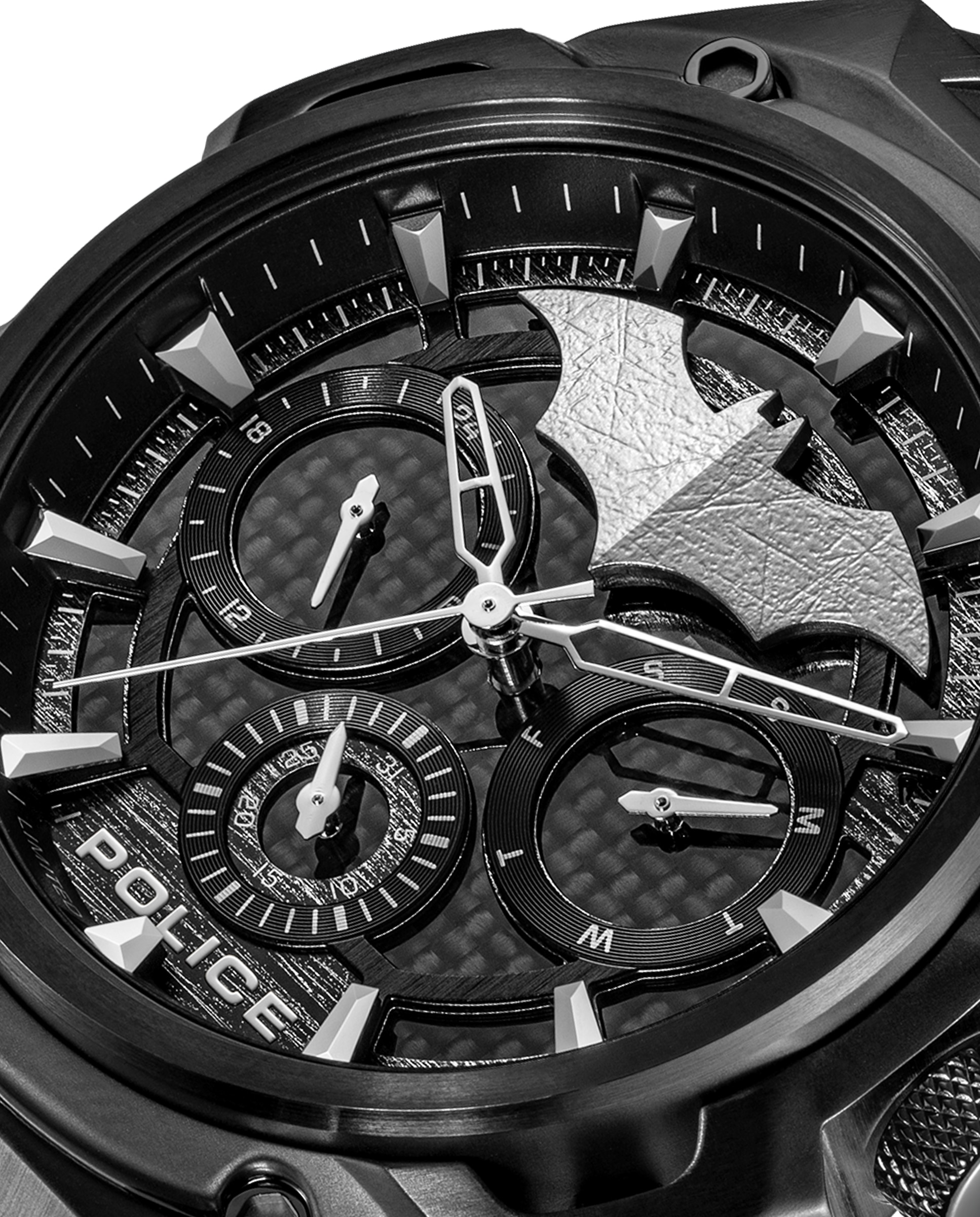 Reloj analógico de hombre crusader pewgq0089901 set de silicona y correa negra - Police - Negro Negro-5