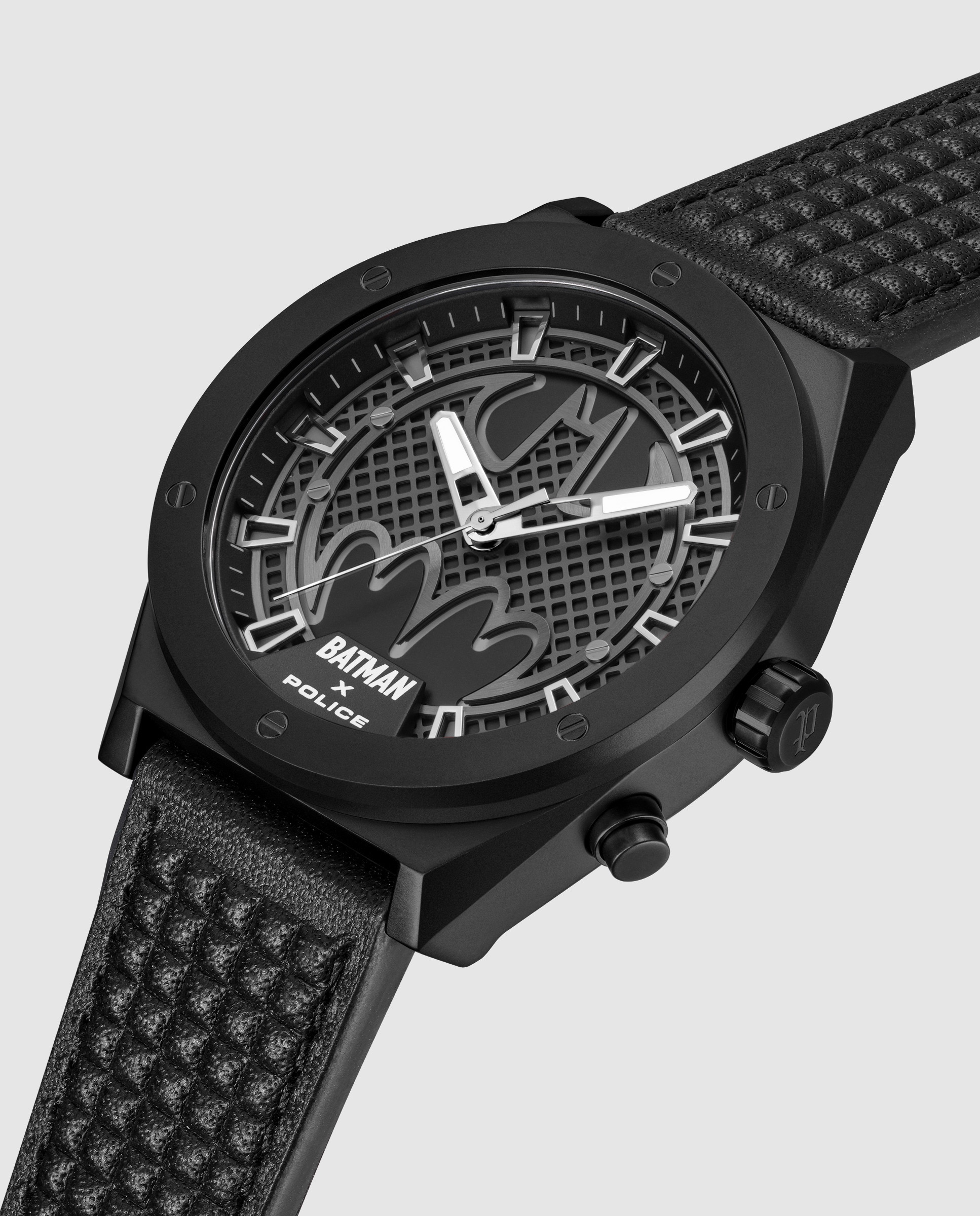 Imagen 4 de Reloj de hombre batman pewga0090101 set de piel - Police - Negro Negro
