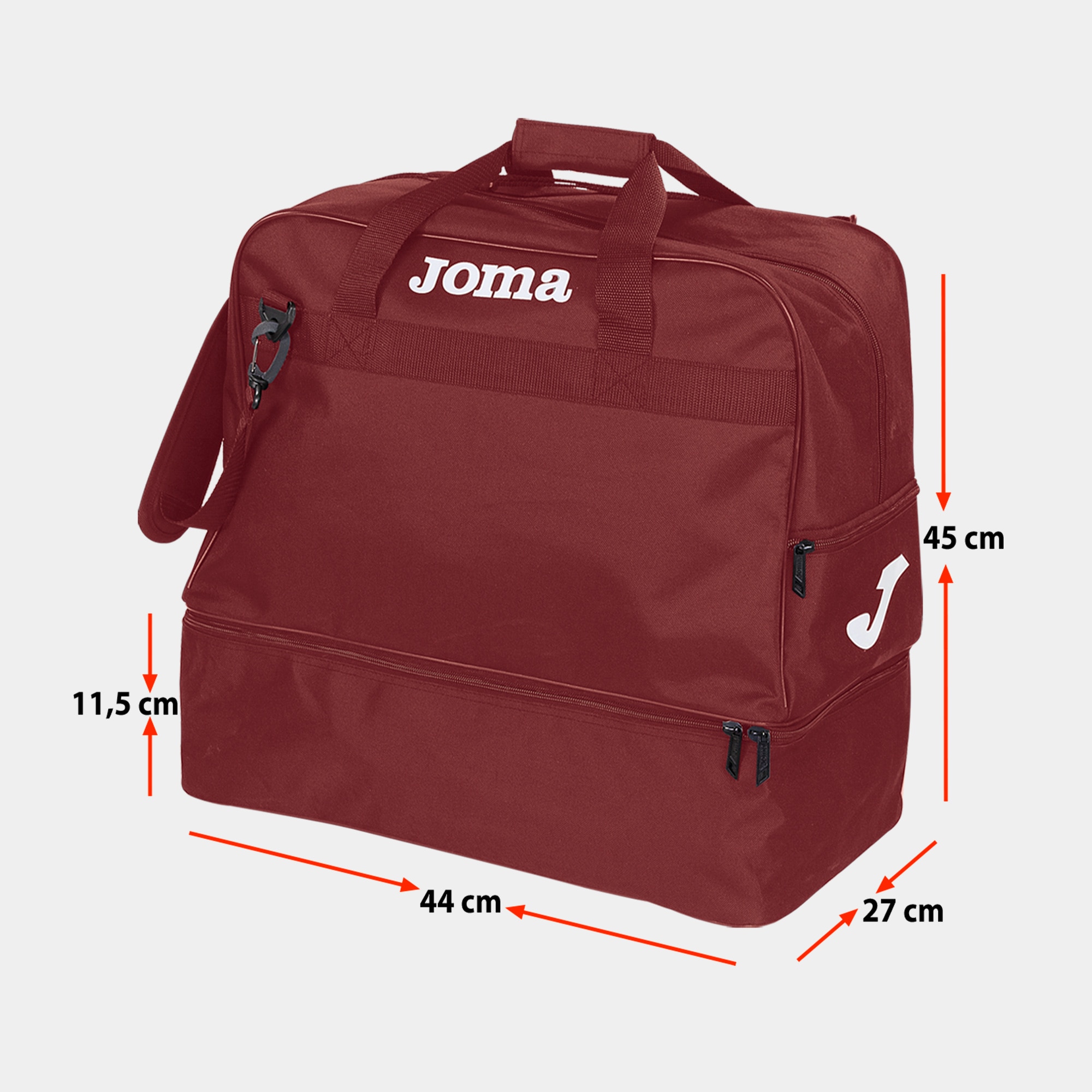 Bolsa de deporte fútbol unisex Training iii Joma - Burdeos Burdeos-2